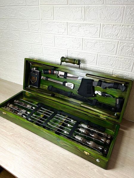 Набір шампурів у дерев'яному кейсі - Голландія К - 27 фото